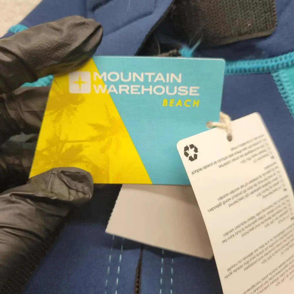 Mountain Warehouse Kids Shorty Wetsuit 11-12 Years Blue Teal Swim Surf NWT